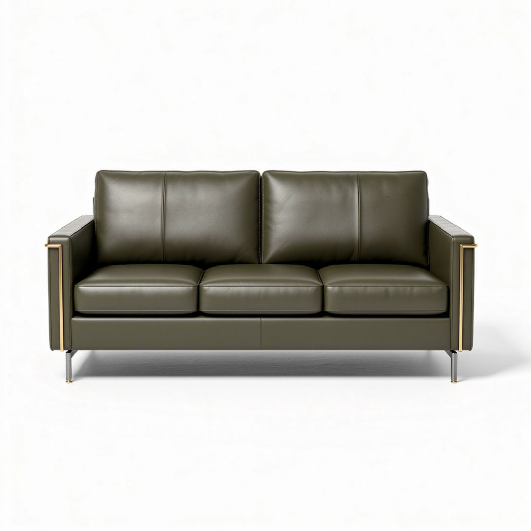 Sofa do salonu z ekoskóry - 180 x 80 x 70cm