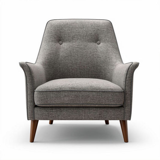 Fotel wypoczynkowy z tkaniny w stylu skandynawskim - 80 x 80 x 90cm