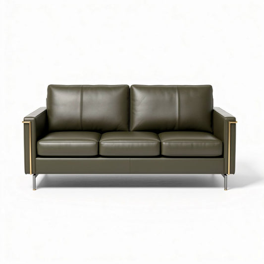 Sofa do salonu z ekoskóry - 180 x 80 x 70cm